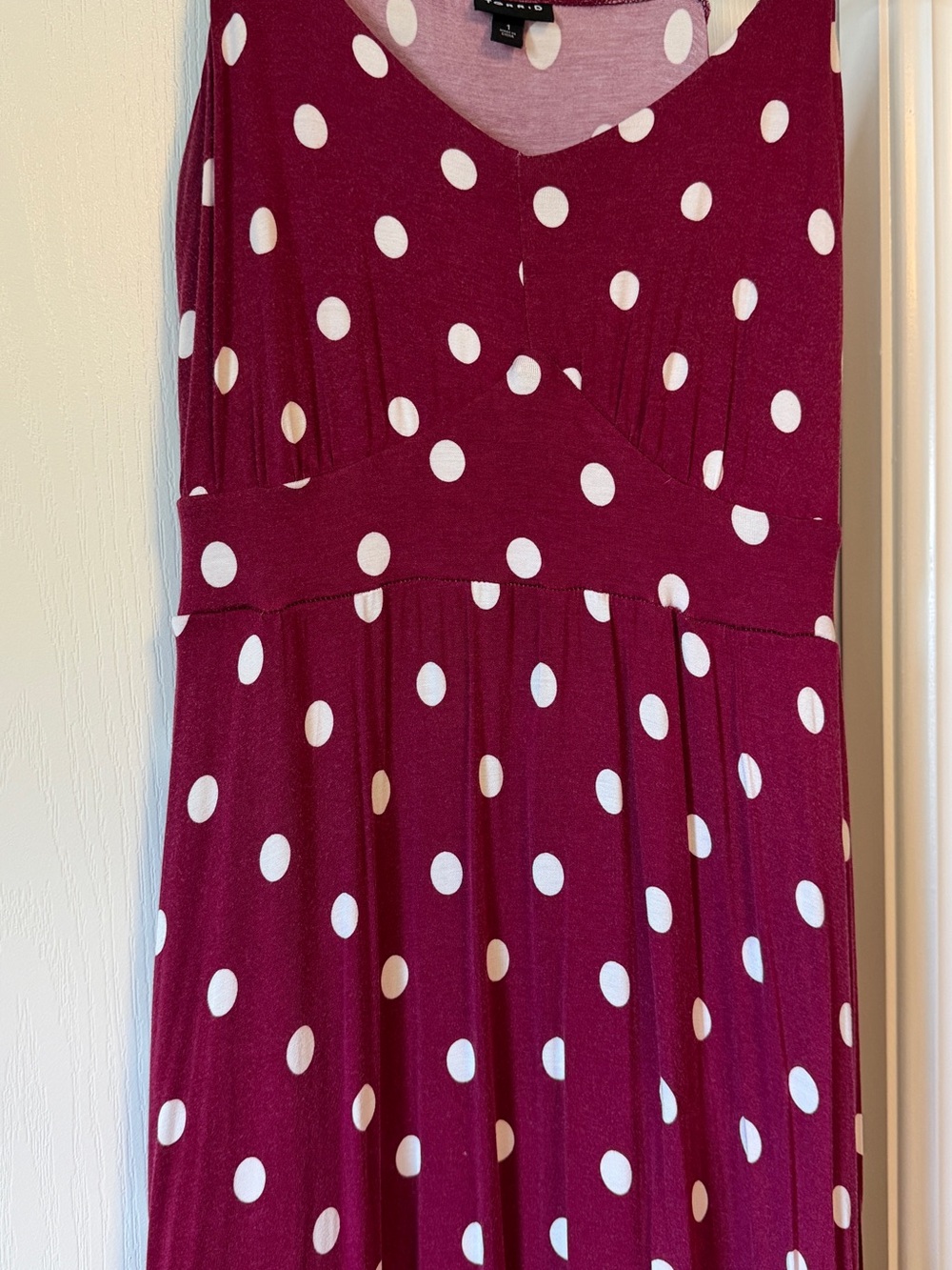 Torrid Red Polka Dot Maxi Dress - Picture 6 of 8